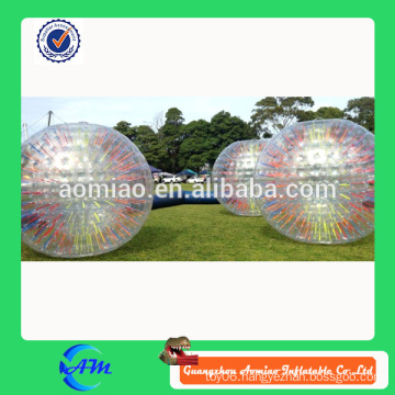 good quality 3mDia inflatable human sized hamster ball with colorful ropes inside